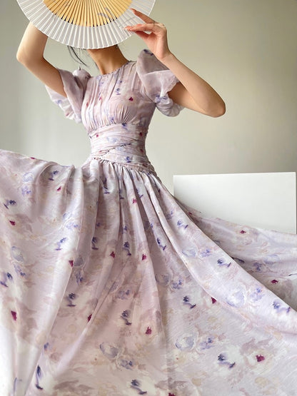 Flora Print Vintage dress