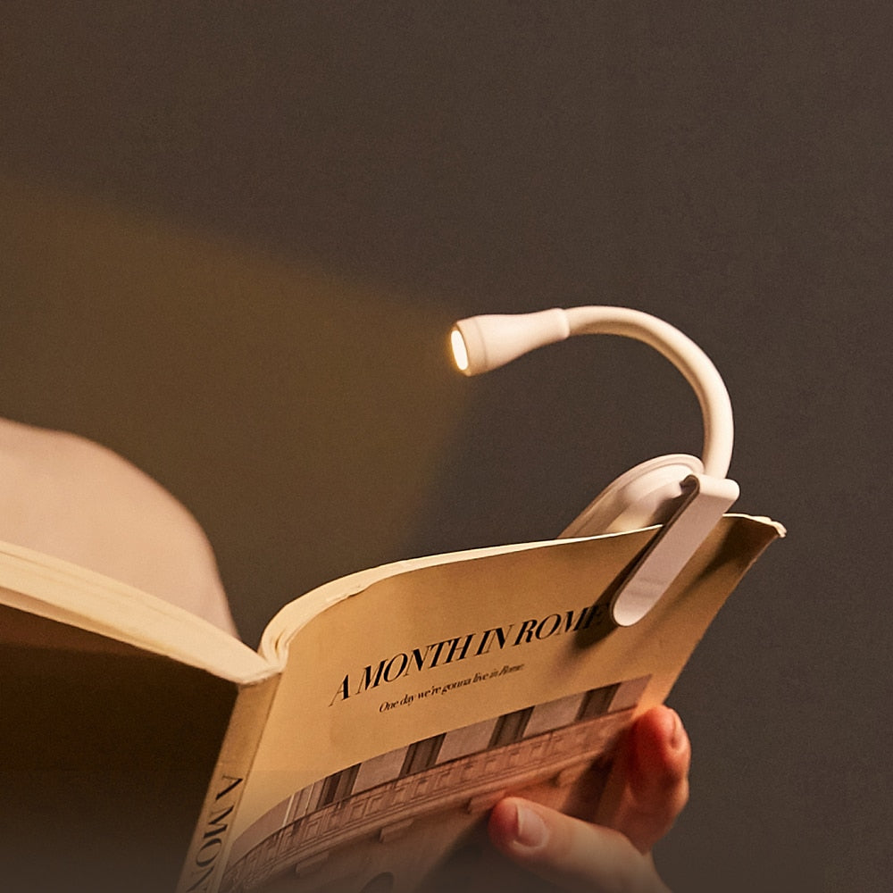 portable light clip book