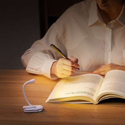 portable light clip book