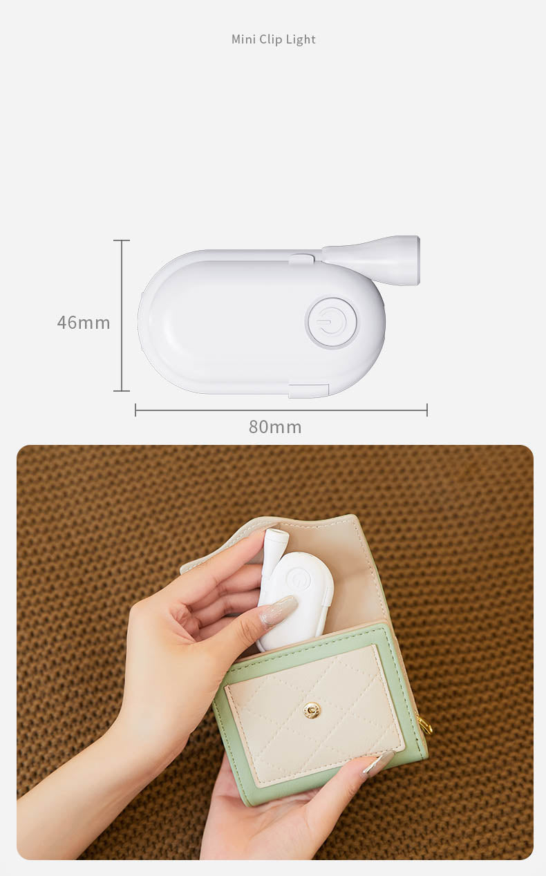 portable light clip book