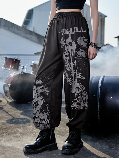 Chain Skull Graphic Sweatpants