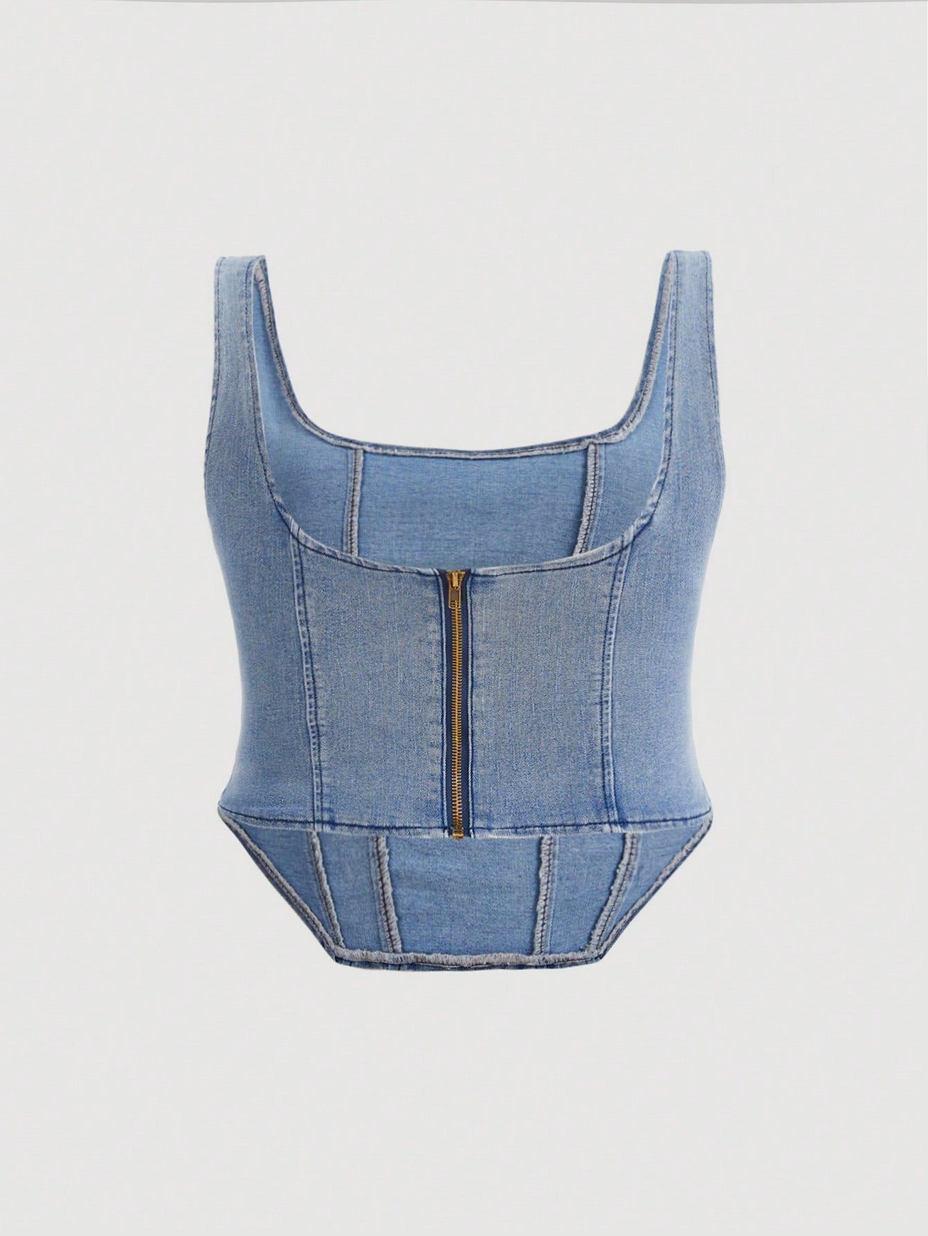 denim corset