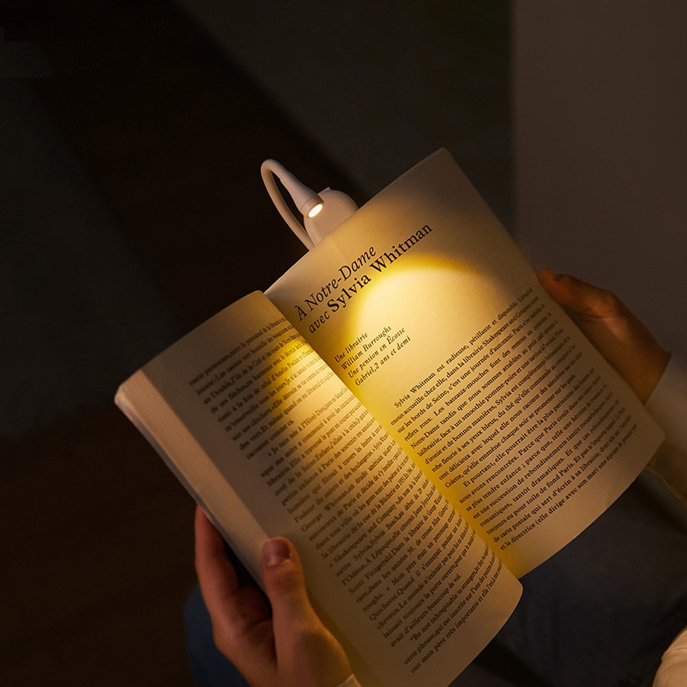 portable light clip book